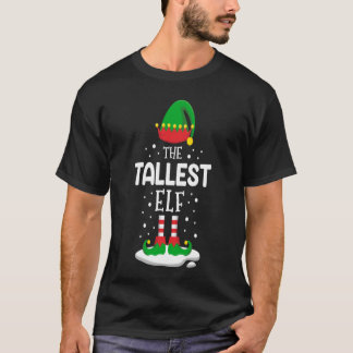 T-shirt Le plus grand costume de famille de Noël des elfes
