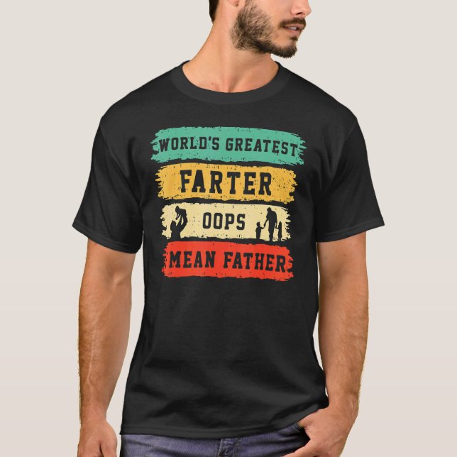 T-shirt Le plus grand du monde plus loop Oops Je veux dire (Devant)