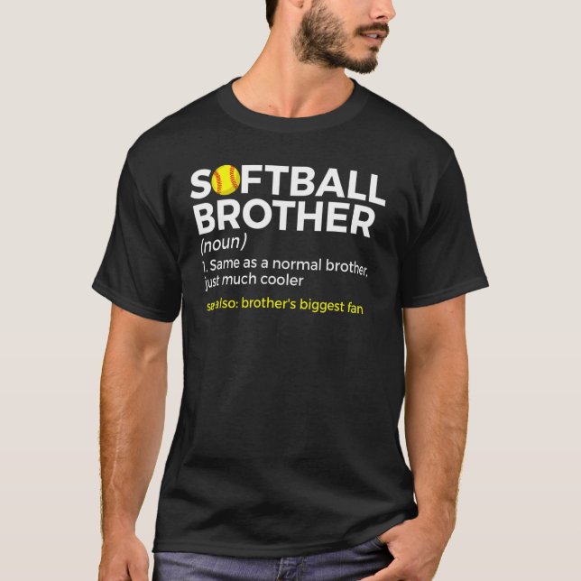 T-shirt Le plus grand fan du frère de définition de softba (Devant)