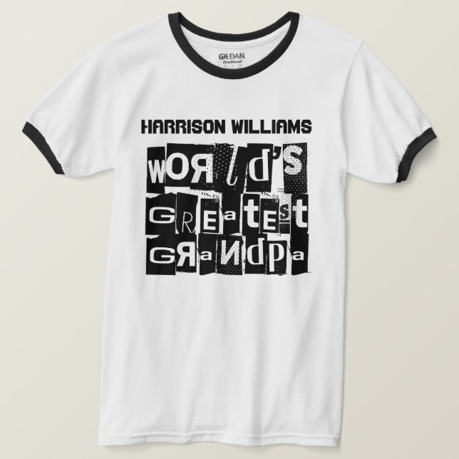 T-shirt Le plus grand grand grand Cool du monde - Texte no (Design devant)