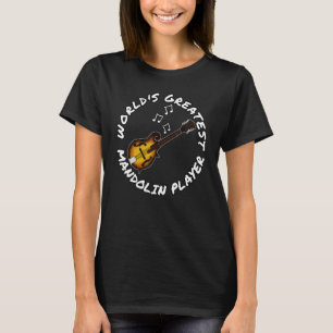 T-shirt Le plus grand joueur de mandoline du monde la folk