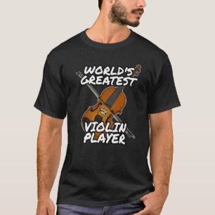 T-shirt Le Plus Grand Joueur De Violon Du Monde Chaînes Vi