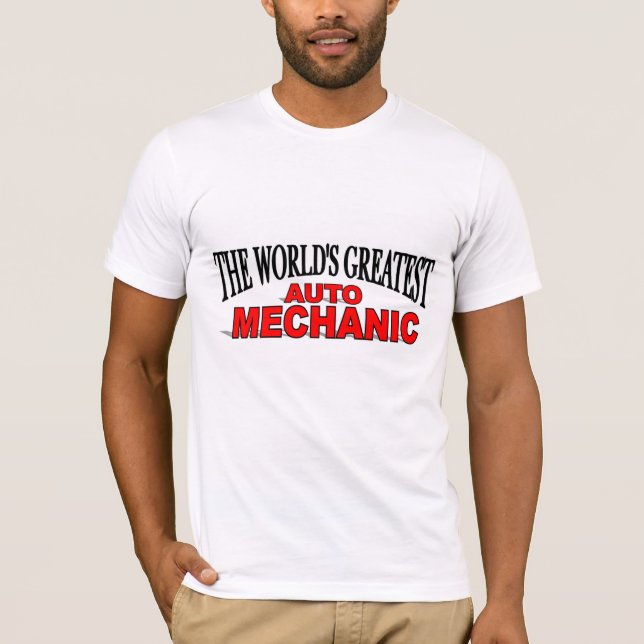 T-shirt Le plus grand mécanicien automobile du monde (Devant)