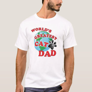 T-shirt Le plus grand papa de patte du chat du monde