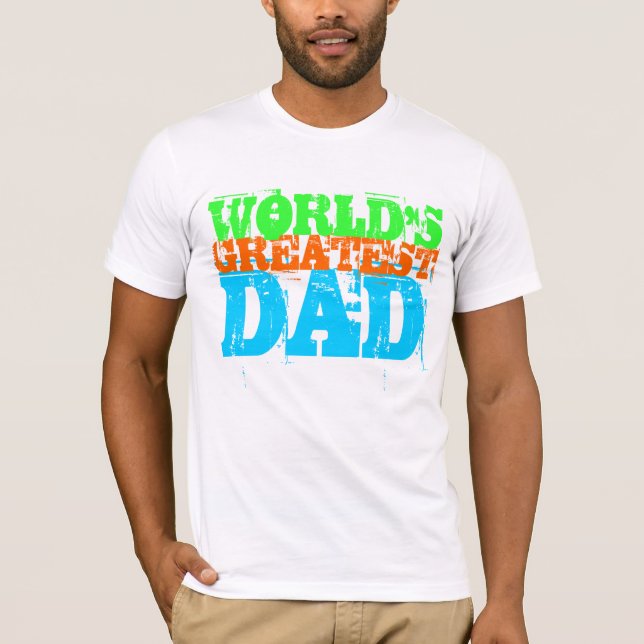 T-SHIRT LE PLUS GRAND PAPA DU MONDE (Devant)