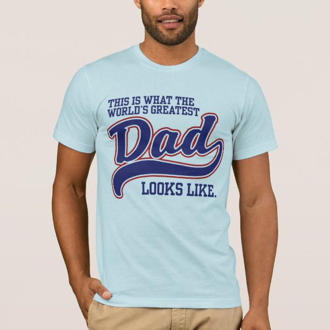 T-shirt Le plus grand papa du monde (Devant)