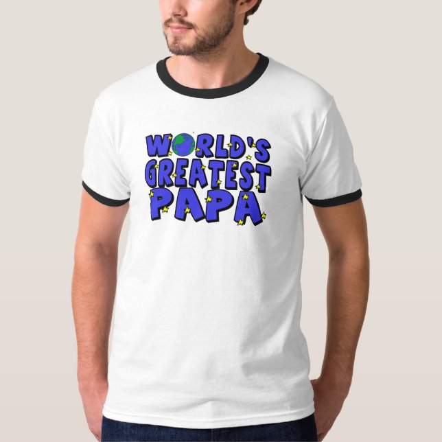 T-shirt Le plus grand papa du monde (Devant)