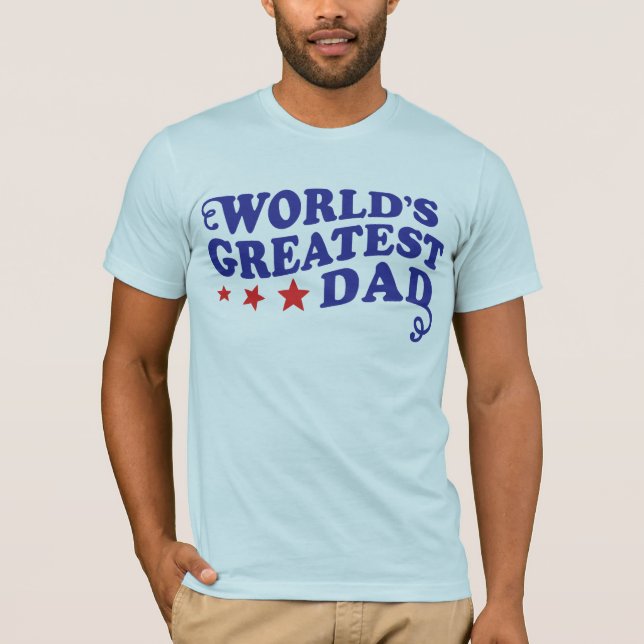 T-shirt Le plus grand papa du monde (Devant)