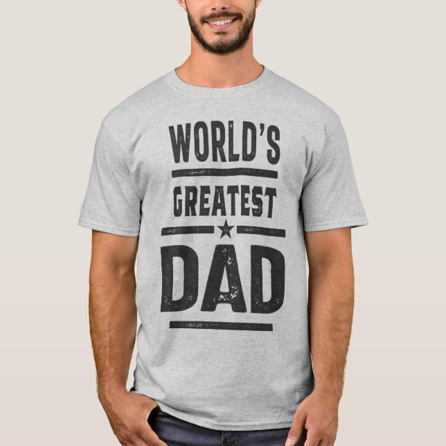 T-shirt Le plus grand papa du monde (Devant)
