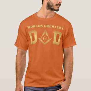 T-shirt Le plus grand papa du monde maçonnique, cadeau de