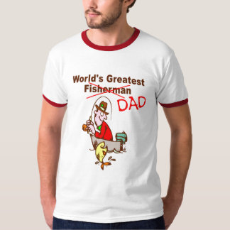 T-shirt Le plus grand papa du pêcheur du monde