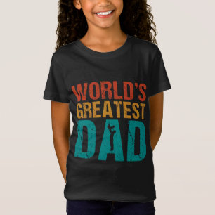T-Shirt Le plus grand papa Retro Grunge Design du monde