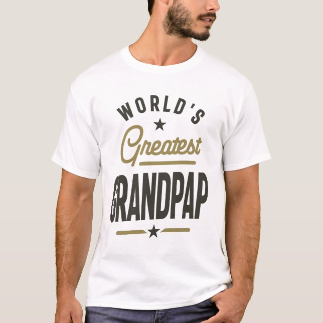 T-shirt Le plus grand papi du monde - Papa Grand-père (Devant)