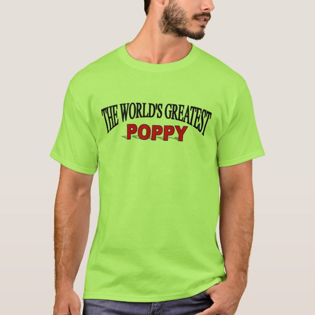 T-shirt Le plus grand pavot du monde (Devant)