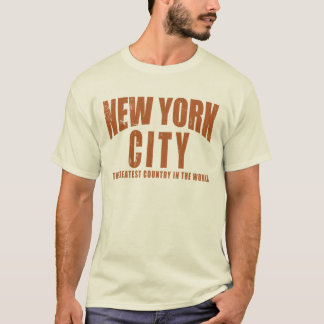 T-shirt Le plus grand pays de New York City au monde