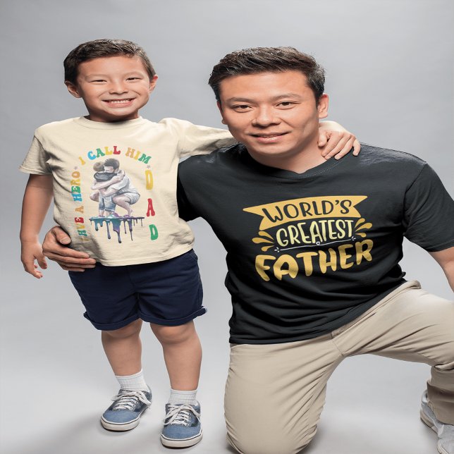 T-shirt Le plus grand père du monde (Créateur téléchargé)