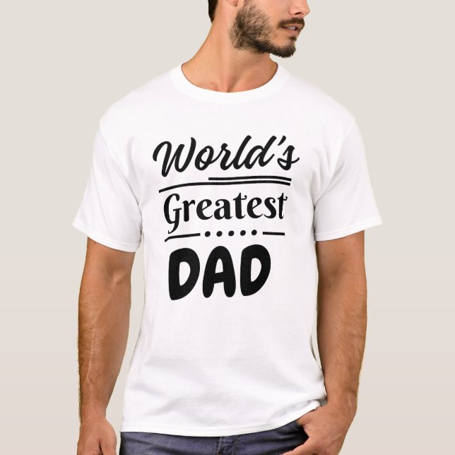 T-shirt Le plus grand père du monde (Devant)