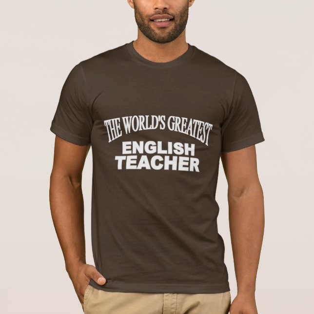 T-shirt Le plus grand professeur d'Anglais du monde (Devant)