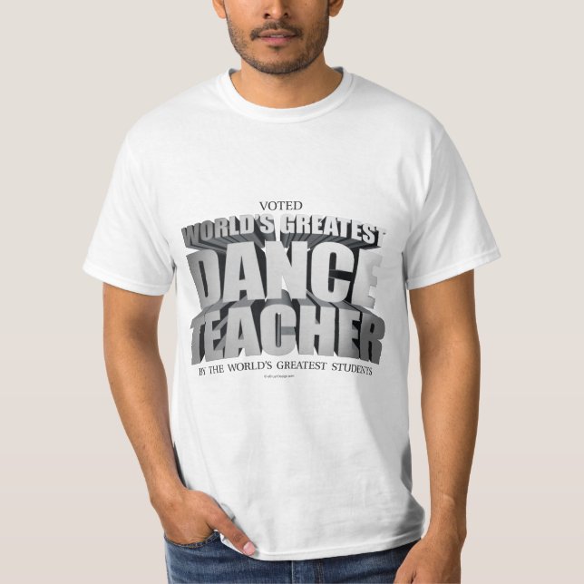 T-shirt Le plus grand professeur de la danse du monde (Devant)