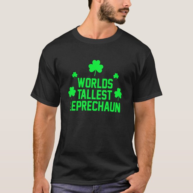 T-shirt Le plus grand Shamrock du monde de Leprechaun St P (Devant)