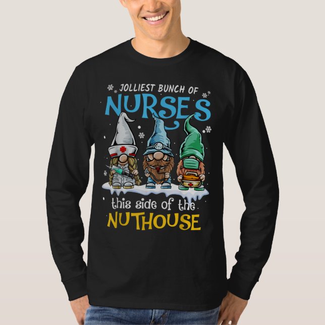 T-shirt Le plus joli groupe d'infirmières Ce côté du Nutho (Devant)