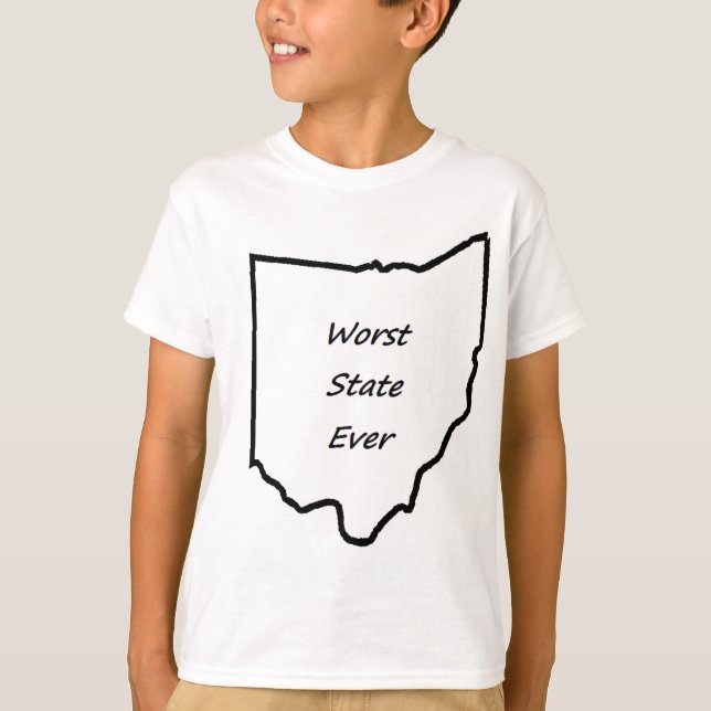 T-shirt Le plus mauvais état de l'Ohio jamais (Devant)