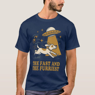 T-shirt Le plus rapide et le plus furieux - OVNI Chien Cha