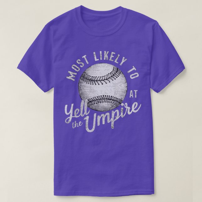 T-shirt le plus susceptible de crier à l'arbitre 1 (Design devant)