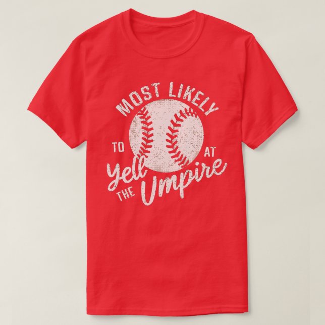 T-shirt le plus susceptible de crier à l'arbitre 4 (Design devant)
