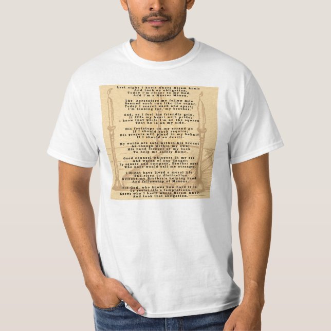 T-shirt Le poème de Hiram (Devant)