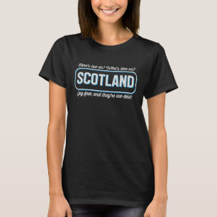 T-shirt Le poème écossais, Wha nous aiment ? Dire de pai