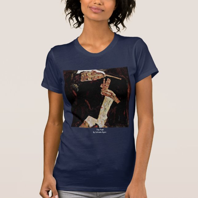T-shirt Le poète par Schiele Egon (Devant)