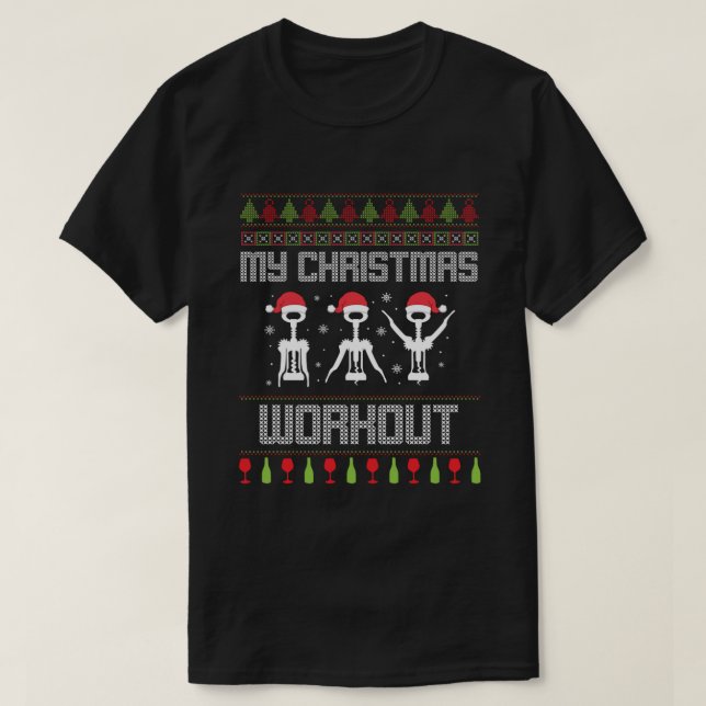 T-shirt Le poison de Wine Xmas (Design devant)