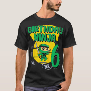 T-shirt Le poison du Kids Birthday Ninja 6 Years Bday Part
