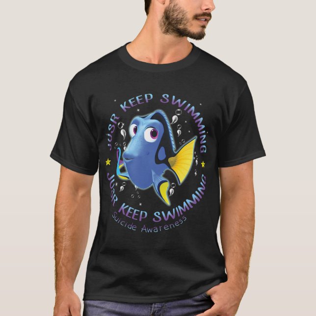 T-shirt Le poisson continue de nager (Devant)