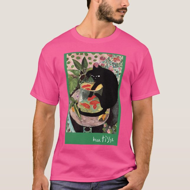 T-shirt Le Poisson D'Or Et Un Chat De Matisse (Devant)