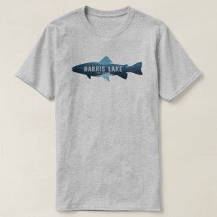T-shirt Le poisson du lac Harris en Caroline du Nord