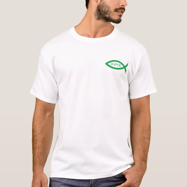 T-shirt Le poisson est vert (Devant)
