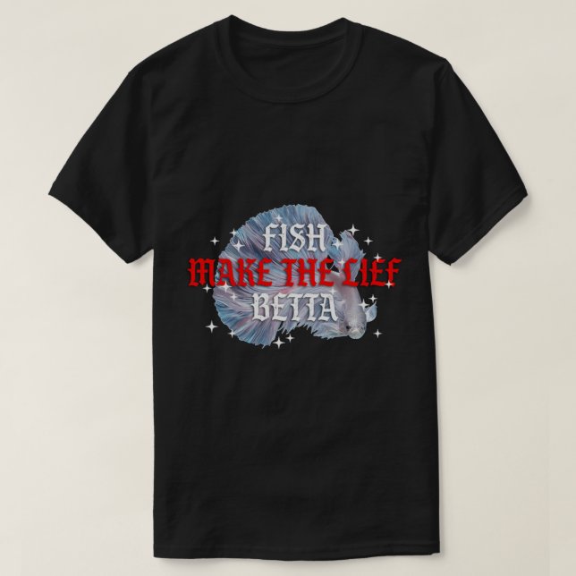 T-shirt Le poisson fait la vie Betta (Design devant)