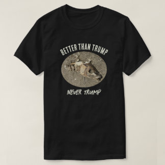 T-shirt Le poisson mort est meilleur que Trump drôle et an