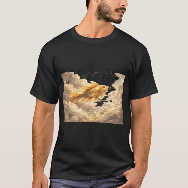T-shirt Le poisson nage à travers les nuages (Devant)