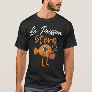 T-shirt Le Poisson Steve Café Drôle Espresso