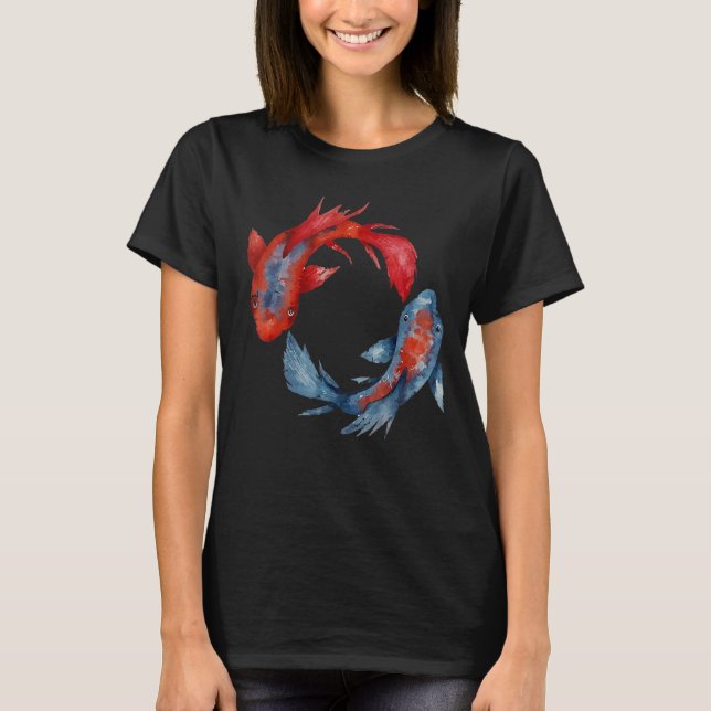 T-shirt Le poisson Yin Yang Koi (Devant)