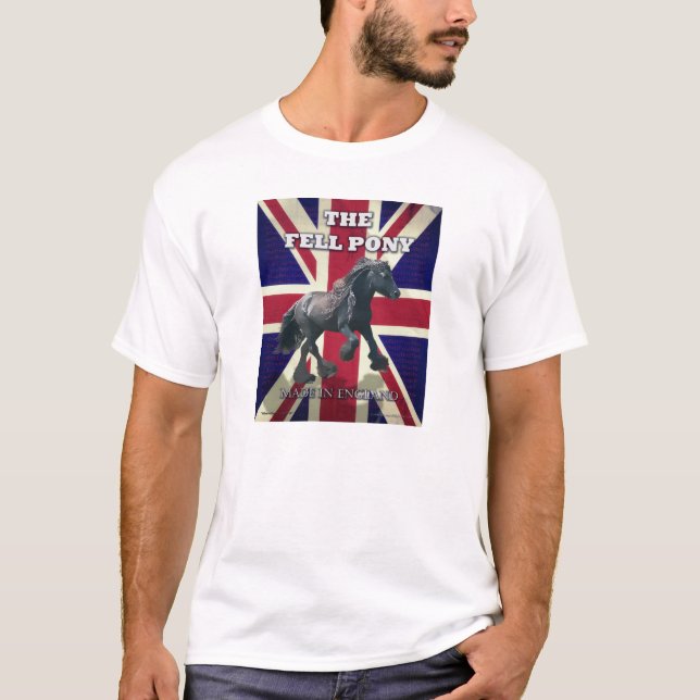 T-shirt "Le poney d'automne -- Britannique vrai -- (Devant)