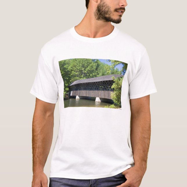 T-shirt Le pont couvert de Stone Mountain à Stone (Devant)