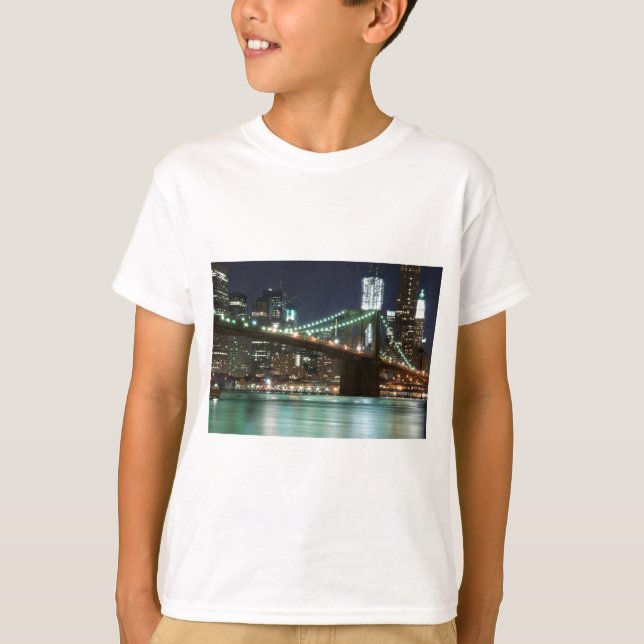 T-shirt Le pont de Brooklyn - couleur (Devant)