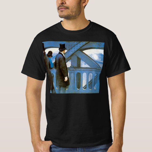 T-shirt Le Pont de l'Europe de Gustave Caillebotte (Devant)