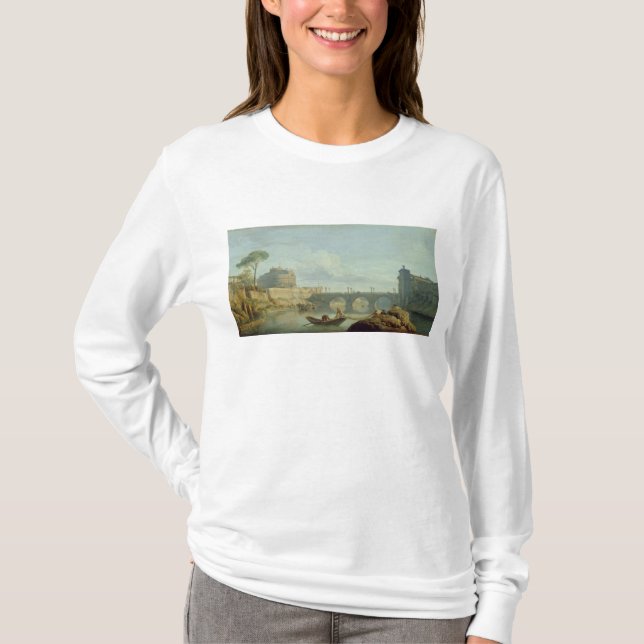 T-shirt Le pont et le château Sant'Angelo, 1745 (Devant)
