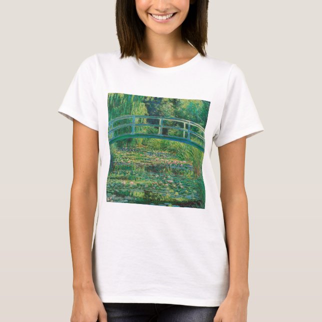 T-shirt Le pont japonais (Water-Lily Pond), Monet (Devant)