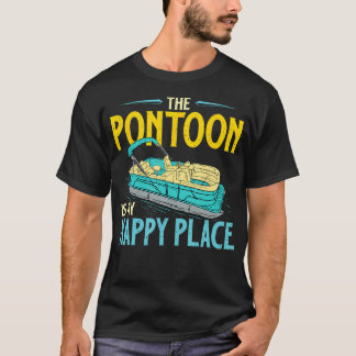 T-shirt Le Ponton Est Mon Endroit Heureux - Bateau Voile